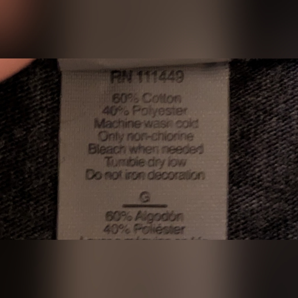 Gray Graphic T-Shirt with Not Today Satan Graphic - Picture 3 of 5